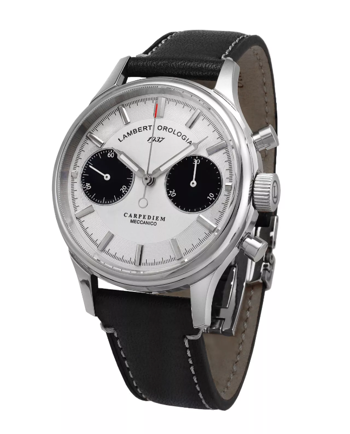 LAMBERTI-OROLOGIAI Ref.14124P CARPEDIEM cronografo meccanico artigianale