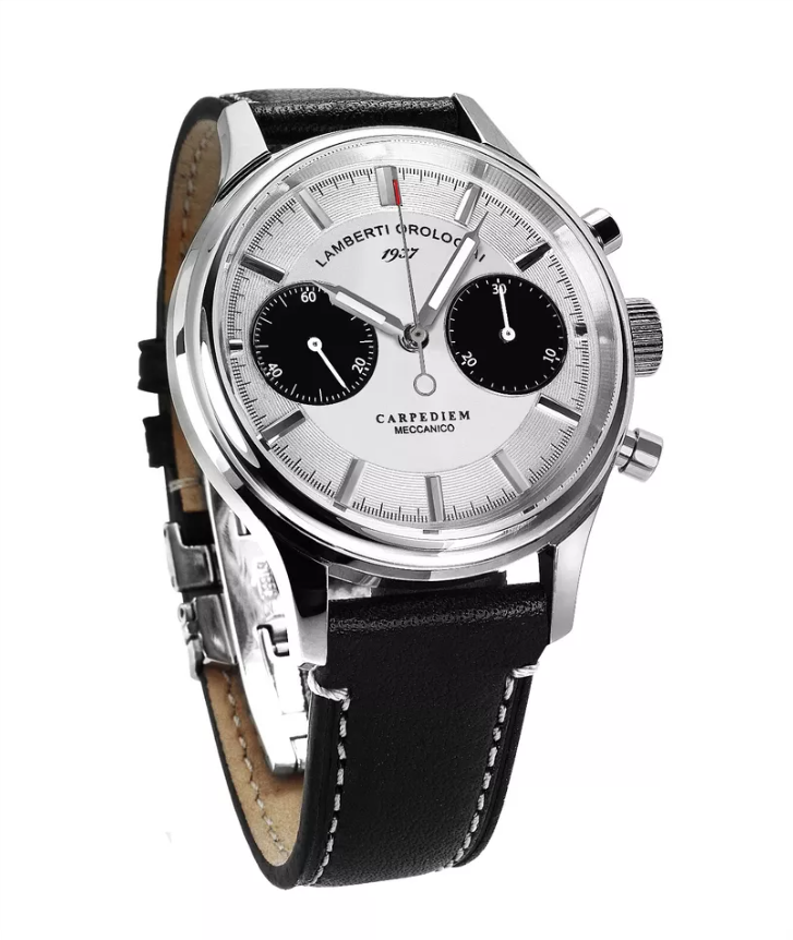 LAMBERTI-OROLOGIAI Ref.14124P CARPEDIEM cronografo meccanico artigianale