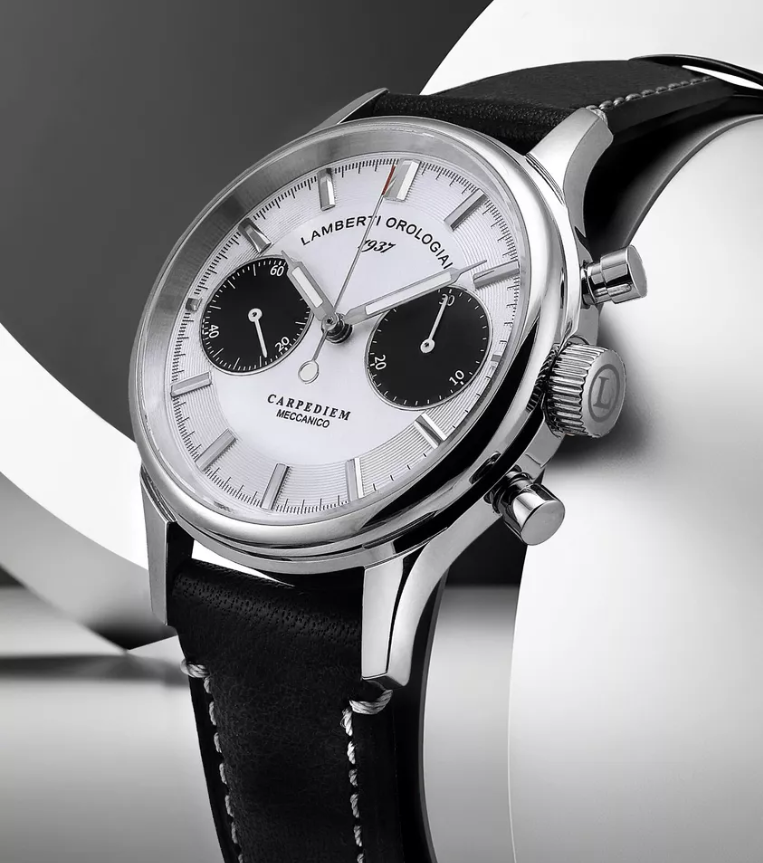 LAMBERTI-OROLOGIAI Ref.14124P CARPEDIEM cronografo meccanico artigianale