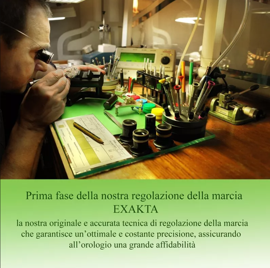 LAMBERTI-OROLOGIAI Ref.14124P CARPEDIEM cronografo meccanico artigianale