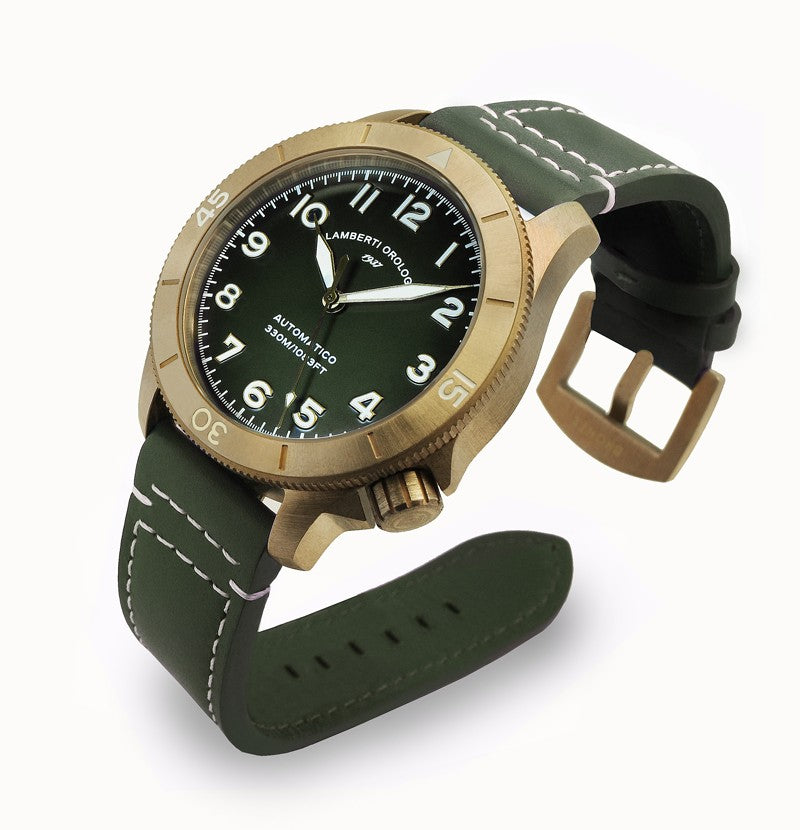 LAMBERTI-OROLOGIAI Mod. 17723V - RIACE III BRONZE/ AUTOMATIC/SAPPHIRE GLASS