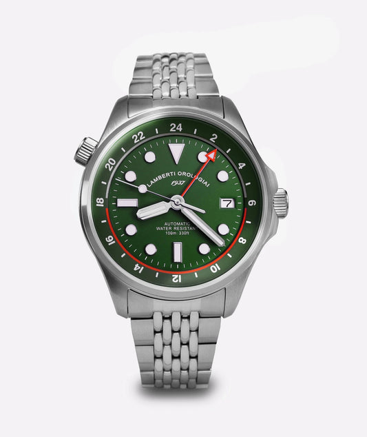 LAMBERTI OROLOGIAI Ref. 23925V DOPPIETTO. Automatico, zaffiro, 100mt