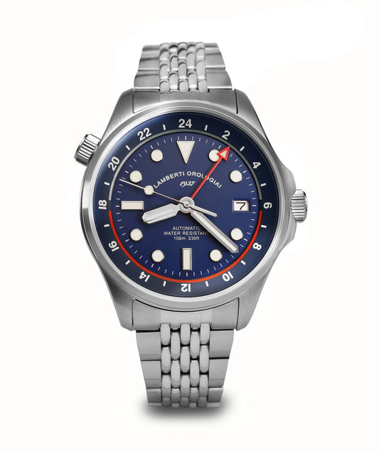 LAMBERTI OROLOGIAI Ref. 23925B DOPPIETTO. Automatico, zaffiro, 100mt