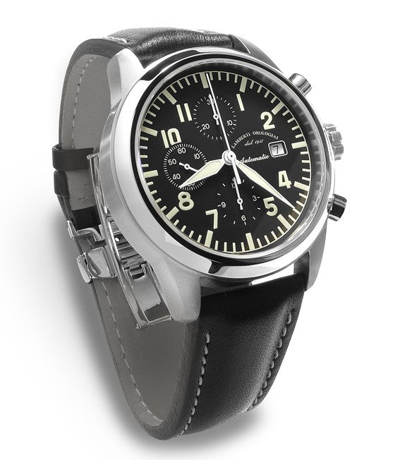 LAMBERTI OROLOGIAI - 27418 ISEO SPORTING CRONOGRAFO da AVIATORE