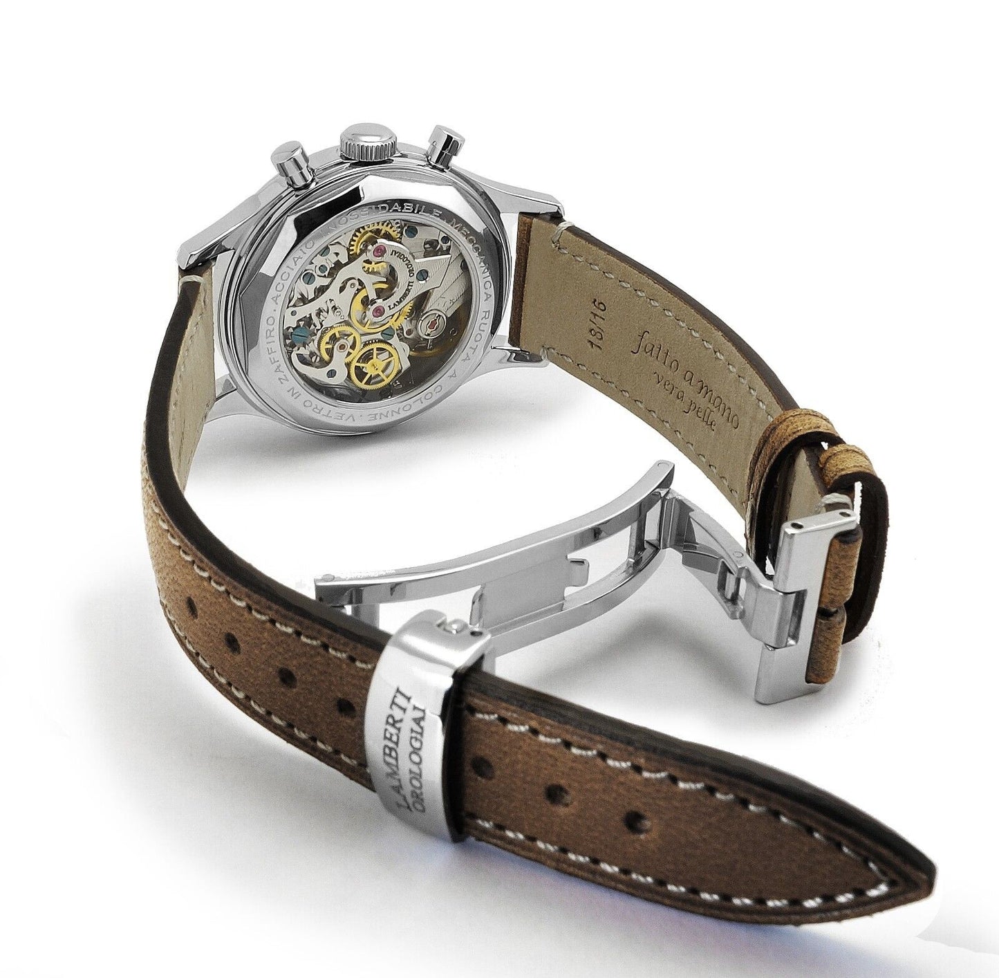 LAMBERTI-OROLOGIAI Ref.14124 IT CARPEDIEM handcrafted mechanical chronograph