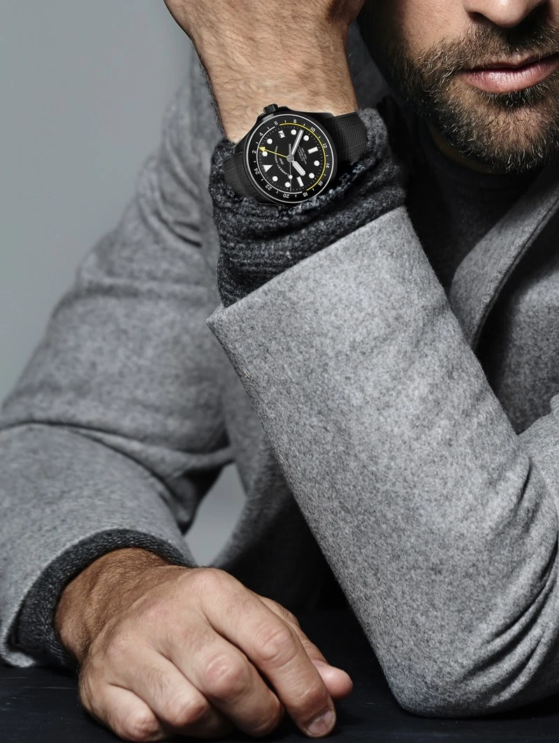 LAMBERTI OROLOGIAI Ref. 23925NN DOPPIETTO GMT. Automatico, zaffiro, 100mt