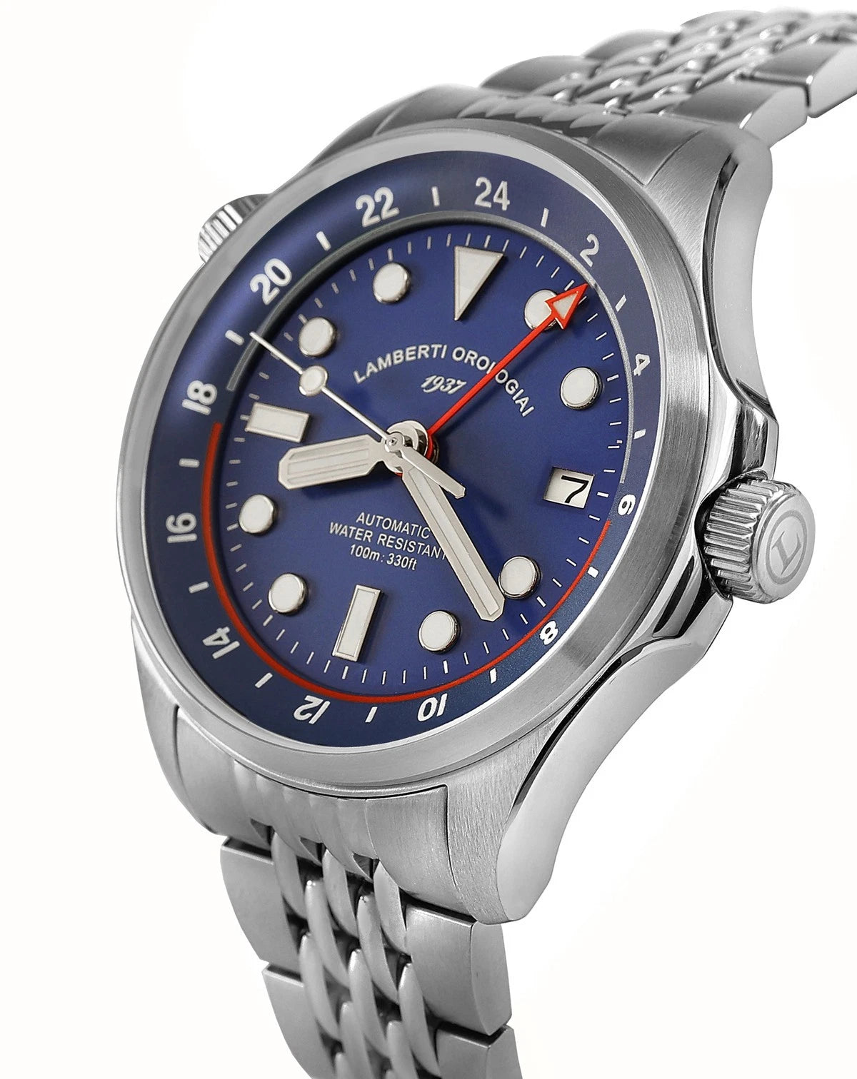 LAMBERTI OROLOGIAI Ref. 23925B DOPPIETTO. Automatico, zaffiro, 100mt