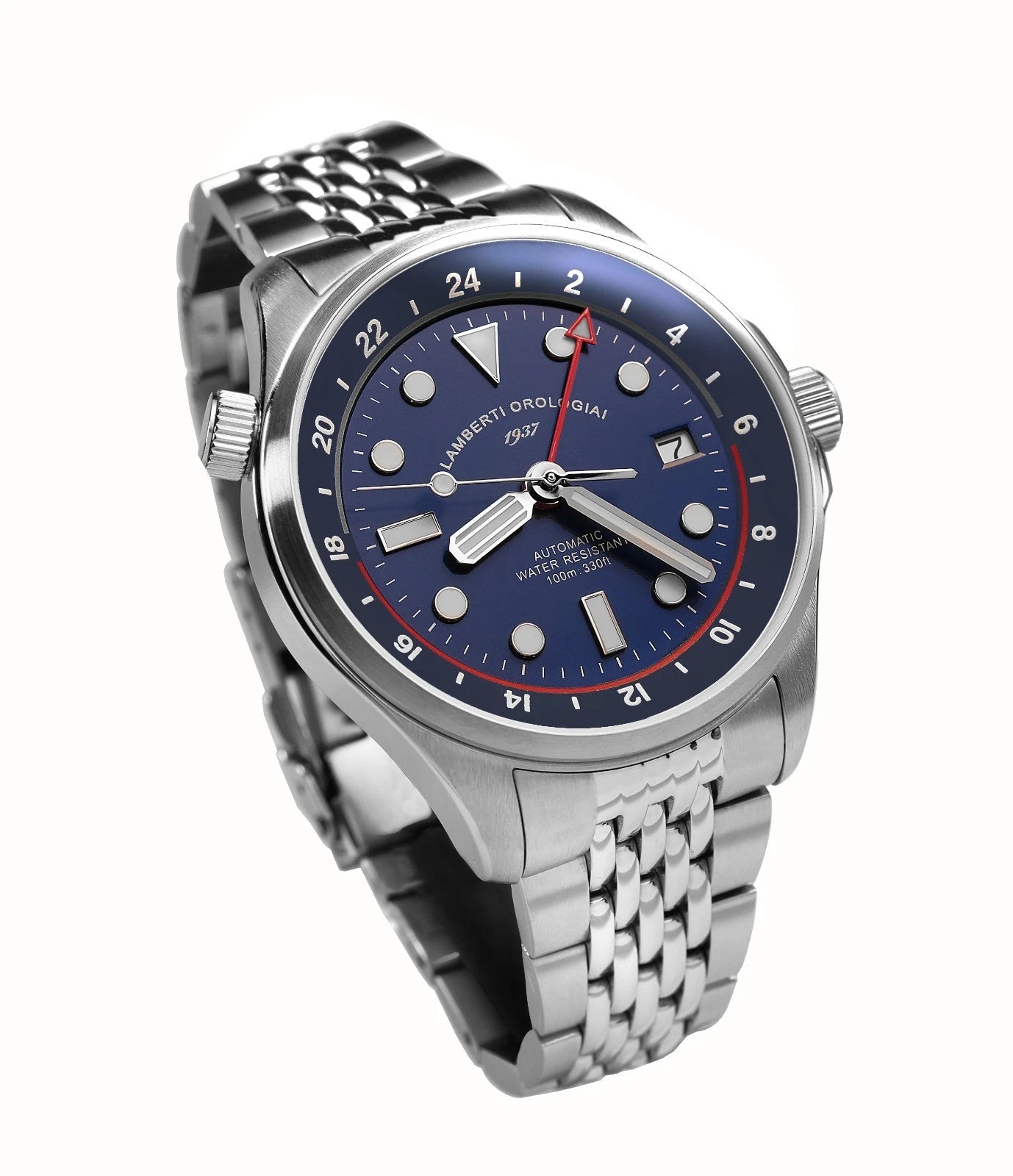 LAMBERTI OROLOGIAI Ref. 23925B DOPPIETTO. Automatico, zaffiro, 100mt