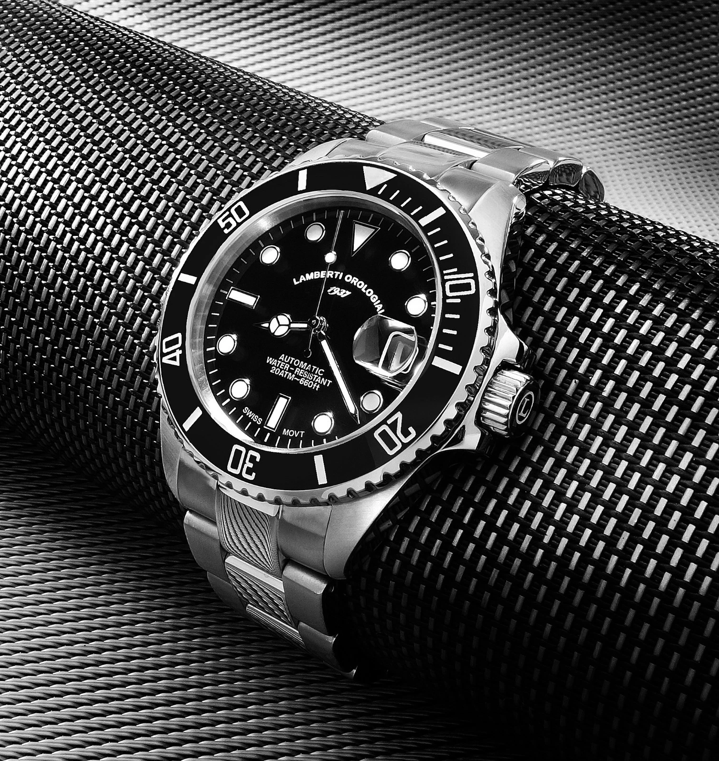 LAMBERTI OROLOGIAI Ref. 40324 ACQUAFORTE 70 Swiss movement, 38 mm case