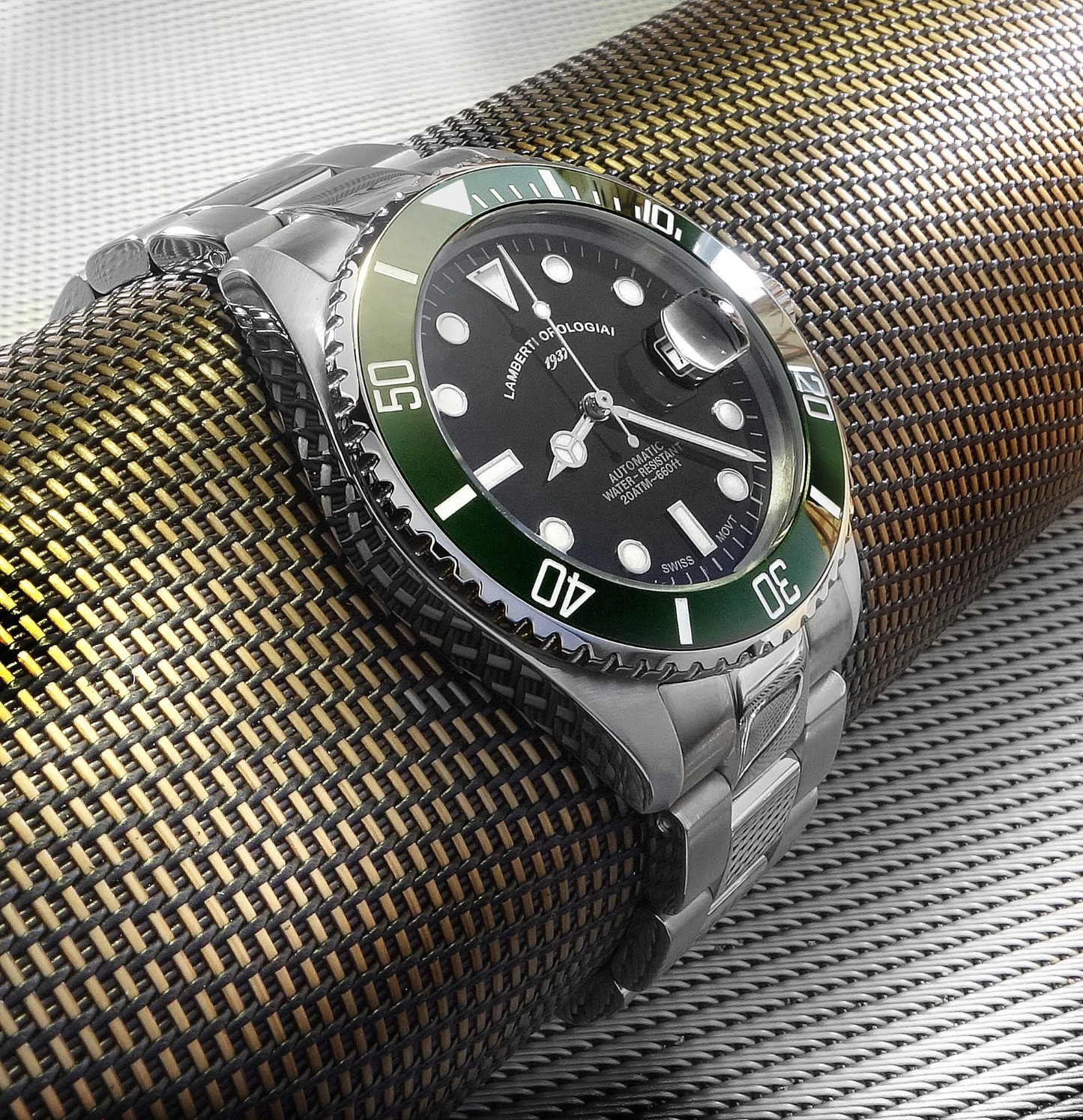 LAMBERTI OROLOGIAI Ref. 40324 ACQUAFORTE 70 Swiss movement, 38 mm case