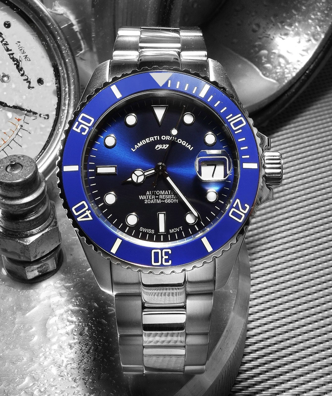 LAMBERTI-OROLOGIAI Ref. 241125B ACQUAFORTE 200 Automatico Mov. Svizzero