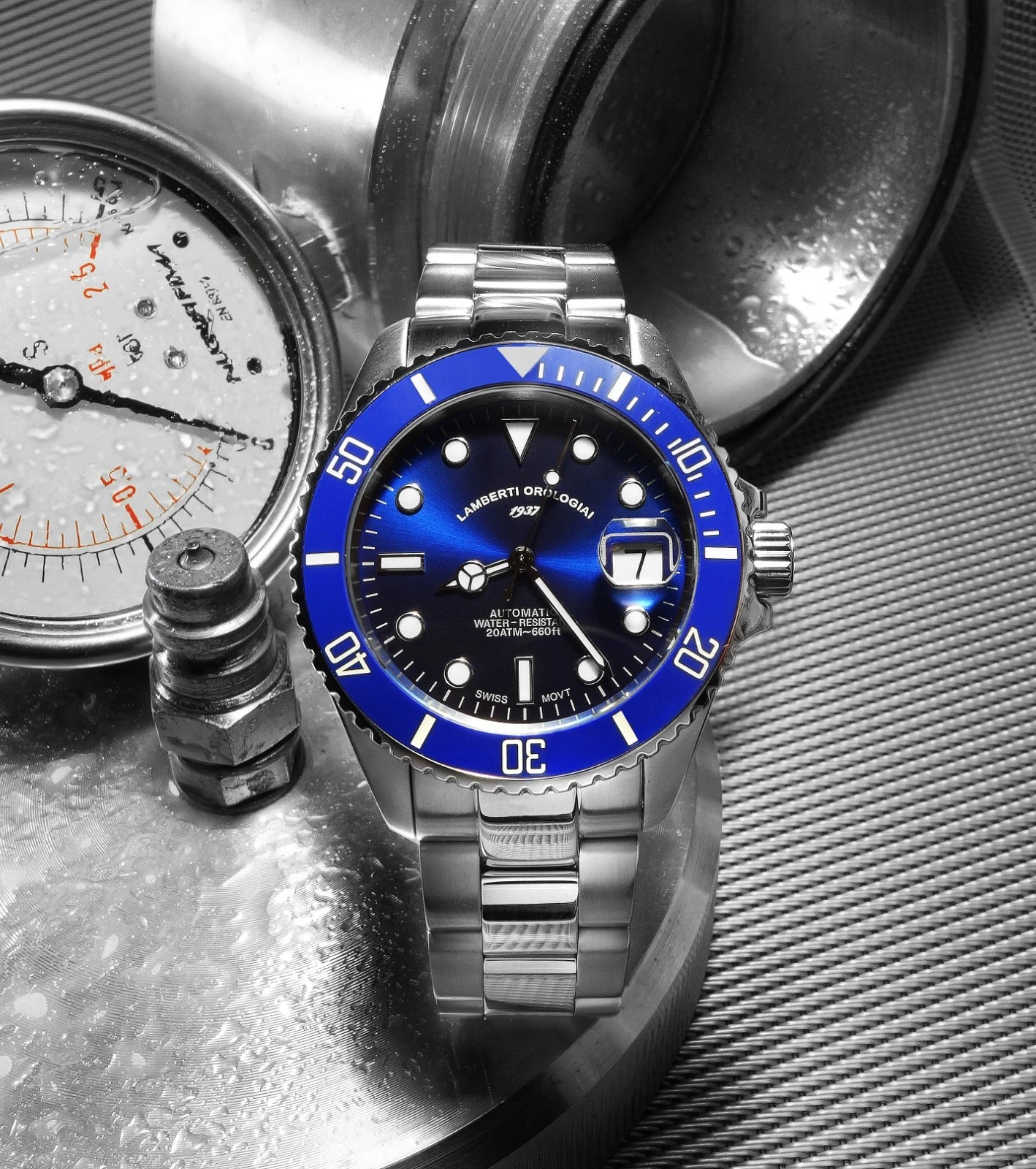 LAMBERTI-OROLOGIAI Ref. 241125B ACQUAFORTE 200 Automatico Mov. Svizzero