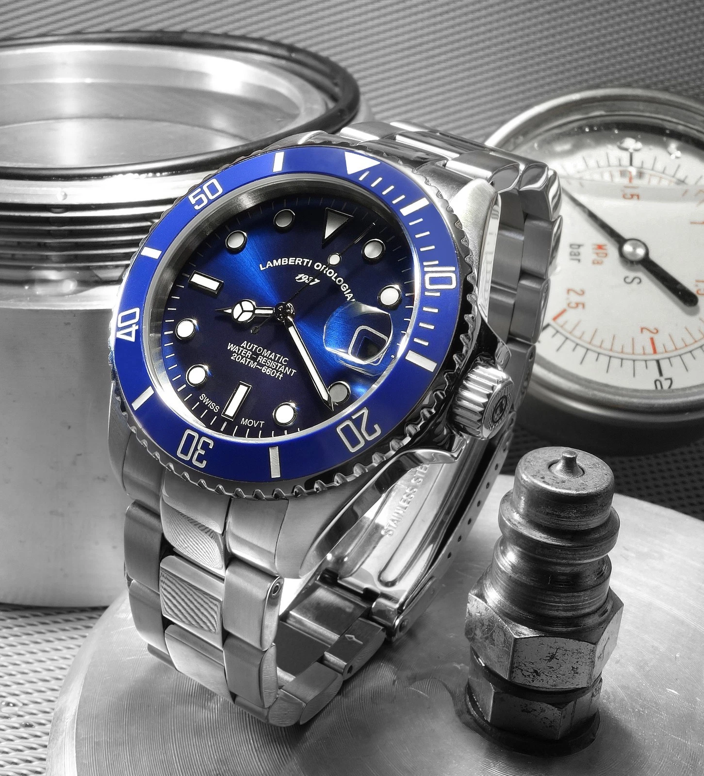 LAMBERTI-OROLOGIAI Ref. 241125B ACQUAFORTE 200 Automatico Mov. Svizzero